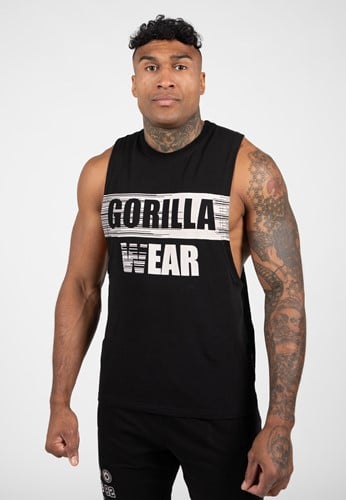 Gorilla Wear Lopez Drop Armhole Tank Top - Zwart