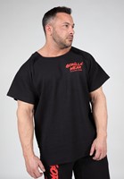 Gorilla Wear Augustine Old School Work Out Top - Zwart/Rood - S/M
