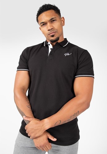 Gorilla Wear Delano Polo - Zwart/Wit - 1