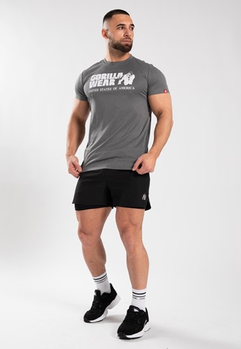 Gorilla Wear Classic Training T-shirt - Grijs Gemêleerd-3