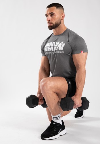 Gorilla Wear Classic Training T-shirt - Grijs Gemêleerd