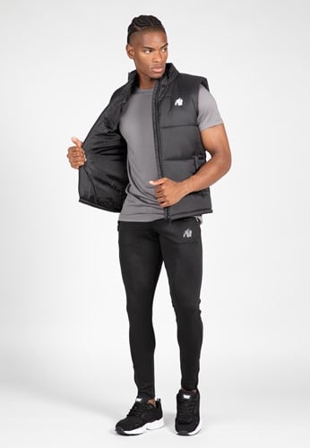 Gorilla Wear Irvine Puffer Vest - Bodywarmer - Zwart-3