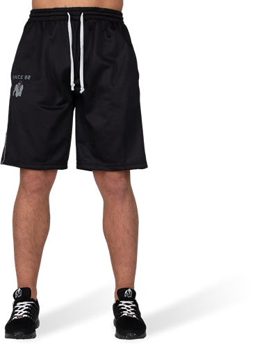 Gorilla Wear Functional Mesh Shorts - Zwart/Wit-2