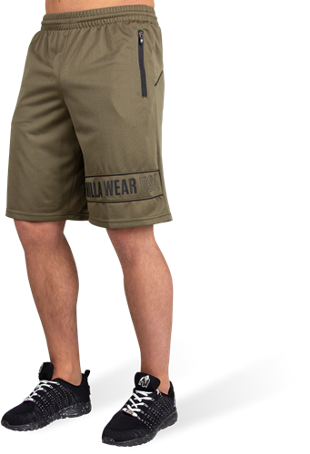 Gorilla Wear Branson Shorts - Zwart/Legergroen