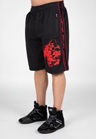 Gorilla Wear Buffalo Old School Workout Shorts - Zwart/Rood - S/M