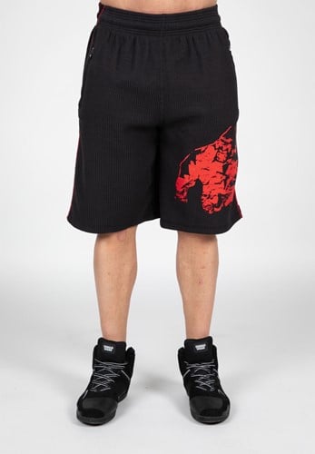 buffalo-old-school-workout-shorts-black-red