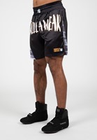 Gorilla Wear Clayton Boxing Shorts - Zwart/Goud - M