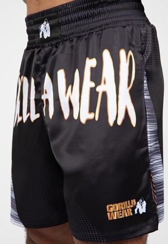 Gorilla Wear Clayton Boxing Shorts - close up