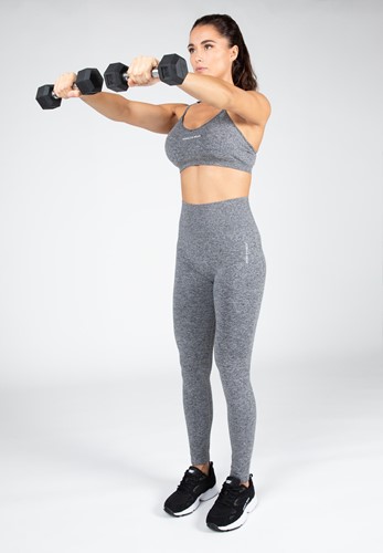 Gorilla Wear Quincy Seamless Sportbeha - Grijs