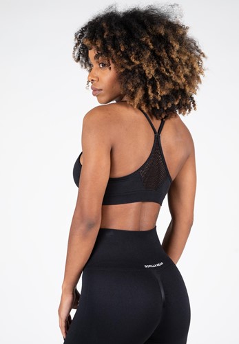 Gorilla Wear Quincy Seamless Sportbeha - Zwart-3