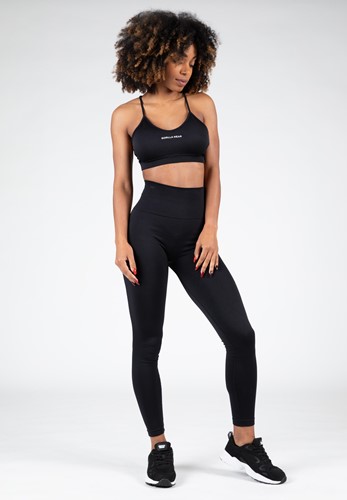 Gorilla Wear Quincy Seamless Sportbeha - Zwart