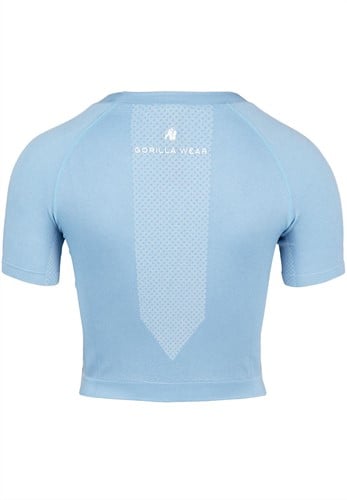 Gorilla Wear Selah Seamless Crop Top Lichtblauw