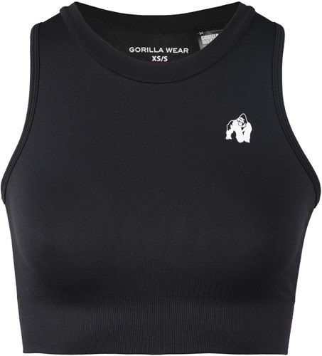 Gorilla Wear Olivia Seamless Crop Top - Zwart