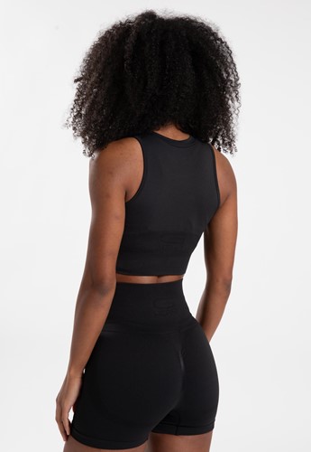 Gorilla Wear Olivia Seamless Crop Top - Zwart-2