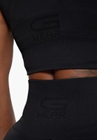 Gorilla Wear Olivia Seamless Crop Top - Zwart