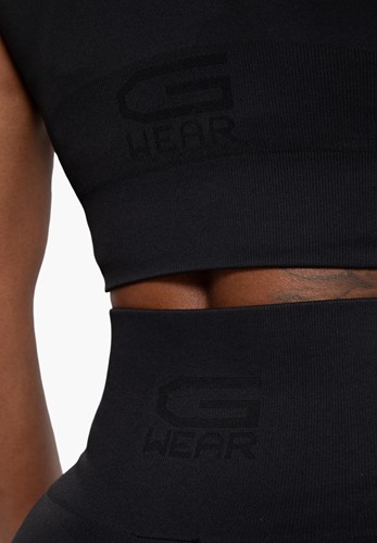 Gorilla Wear Olivia Seamless Crop Top - Zwart