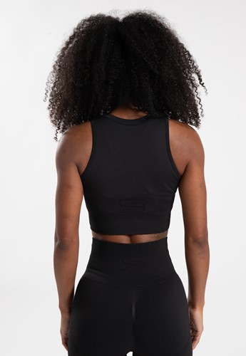 Gorilla Wear Olivia Seamless Crop Top - Zwart
