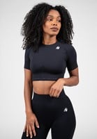 Gorilla Wear Whitney Seamless Crop Top - Zwart - XS/S