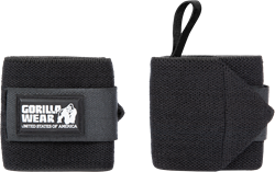 Gorilla Wear Basic Wrist Wraps - Zwart/Wit