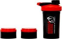 Gorilla Wear Shake Beker 2 GO - 500 ml + 2 x 130 ml - Zwart/Rood-2