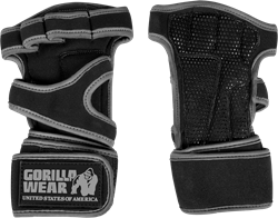 Gorilla Wear Yuma Krachtsport Handschoenen - Zwart/Grijs