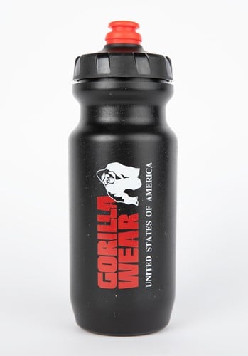 Gorilla Wear Sustainable Grip Bidon - 500 ml - Zwart