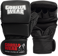 Gorilla Wear Ely MMA Bokshandschoenen - Zwart/Wit - M/L
