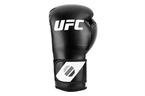UFC training kickbokshandschoenen zwart/wit voorkant 2