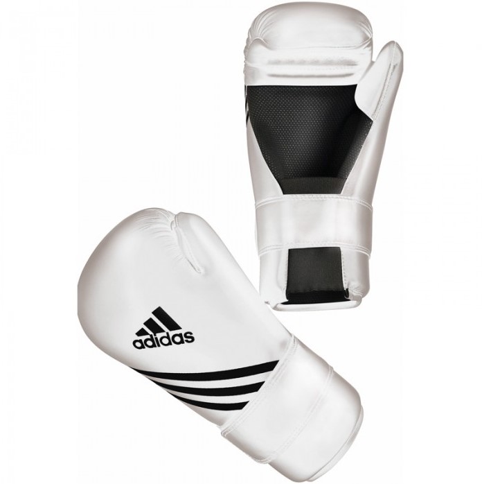 Adidas Semi Contact Gloves - Bokshandschoenen - Wit XL
