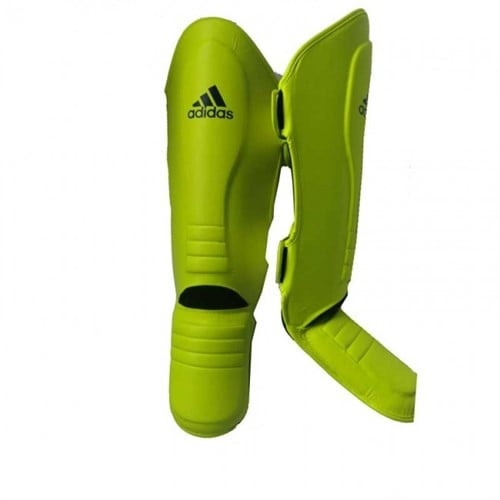 Adidas Hybrid Super Pro Scheenbeschermers - Geel/Blauw-3