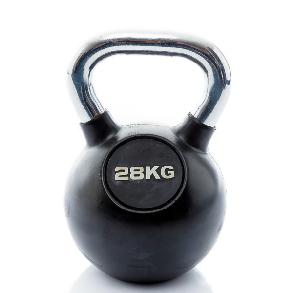 Muscle Power Rubberen Kettlebell - 28 kg