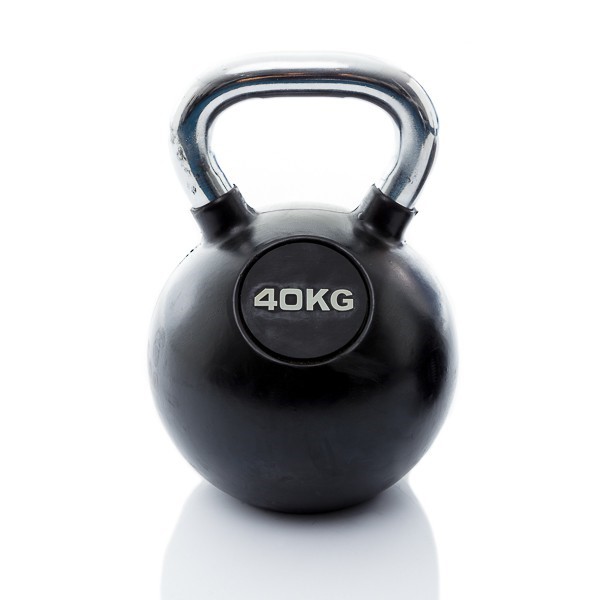 Muscle Power Rubberen Kettlebell - 40 kg