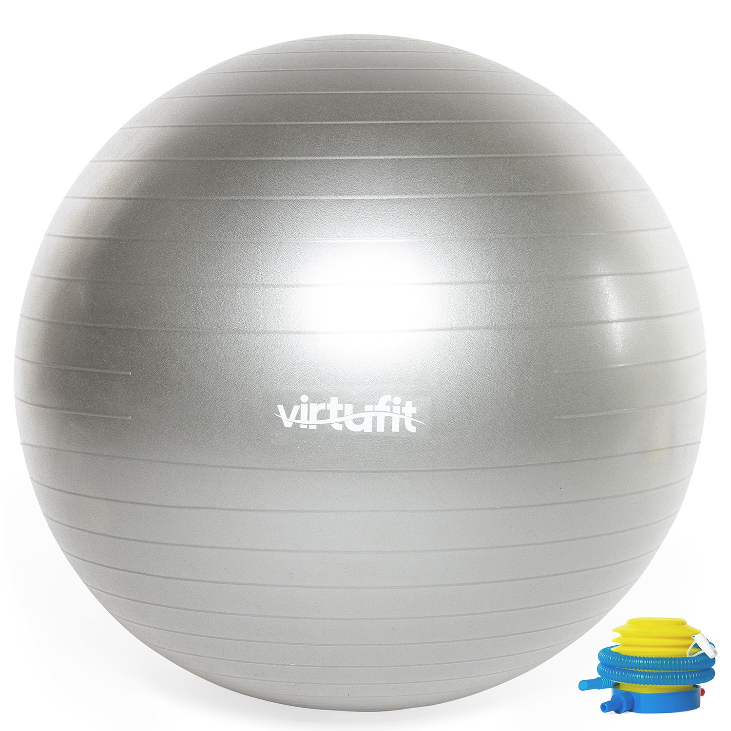 VirtuFit Anti-Burst Fitnessbal Pro - Gymbal - Swiss Ball - met Pomp - Grijs - 45 cm