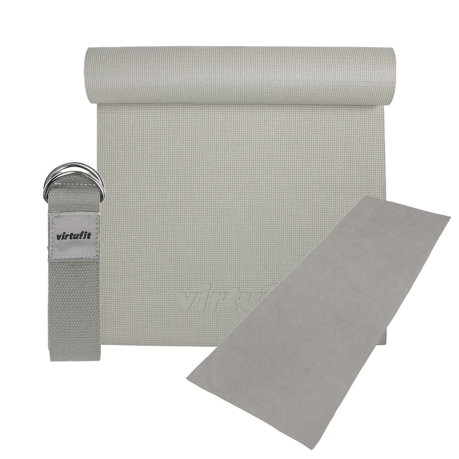 VirtuFit Premium Yoga Kit - 3-Delig - Natural Grey met grote korting