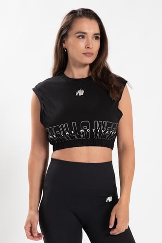 Gorilla Wear Albion Oversized Crop Top - Zwart