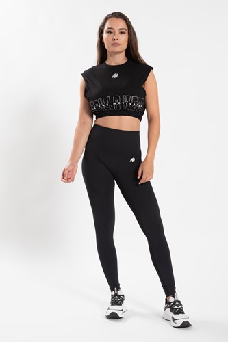Gorilla Wear Albion Oversized Crop Top - Zwart-3
