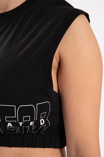Albion Oversized Crop Top - schouder