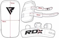 RDX Sports Stootkussen - Thai Kick Pad - Blauw-3