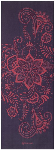 Gaiam Yoga Mat - 6 mm - Aubergine Swirl-2