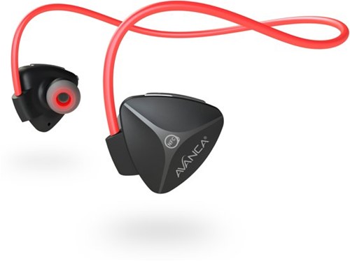 Avanca D1 Bluetooth Headset - Black/Red
