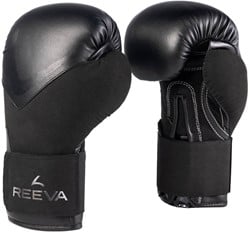 Reeva Bokshandschoenen - Leer - Zwart