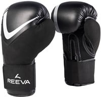 Reeva Bokshandschoenen - Leer - Zilver - 18 oz