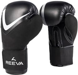 Reeva Bokshandschoenen - Leer - Zilver