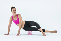 Blackroll MED Foam Roller - 30 cm - Wit/Roze-2