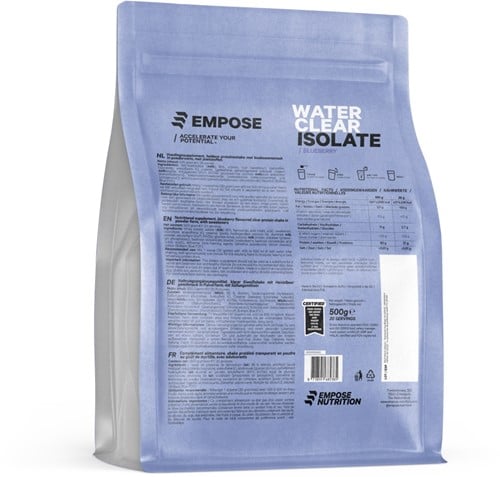 Empose Nutrition Water Clear Isolate - Proteine Ranja - Eiwit Poeder - 500 gr - Blauwe Bes-3