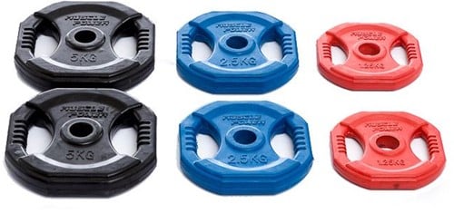 Muscle Power Aerobics Schijven Set Gekleurd - 6 Schijven
