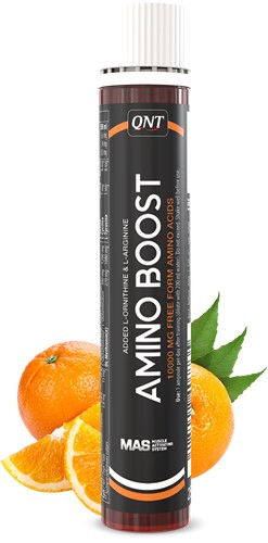 QNT Amino Boost Ampullen - 10.000 mg - 20 x 25 ml - Orange Mandarine