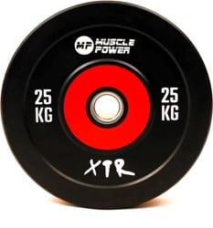 Muscle Power Bumper Plate Pro - Olympische Halterschijf 50 mm - 25 kg