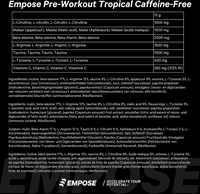 Empose Nutrition Pre-Workout Cafeïnevrij - 360 gr - Tropical-2