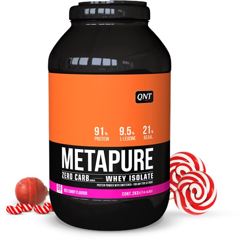 QNT Metapure Whey Protein Isolate - Eiwit Poeder - 2000 gr - Red Candy